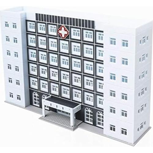 Modelo de Edificio Hospitalario 1:150 EatingBiting Blanco 21x6x14cm