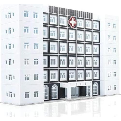 Modelo de Edificio Hospitalario 1:150 EatingBiting Blanco 21x6x14cm