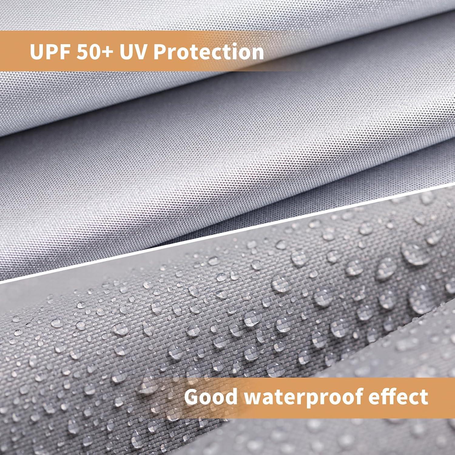 Pared Lateral para Carpa 3x3m MOQI Caqui Impermeable