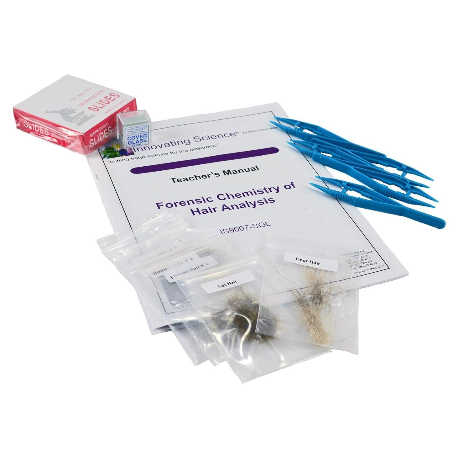 Kit de Experimento Química Forense Innovando Ciencia - Análisis de Cabello