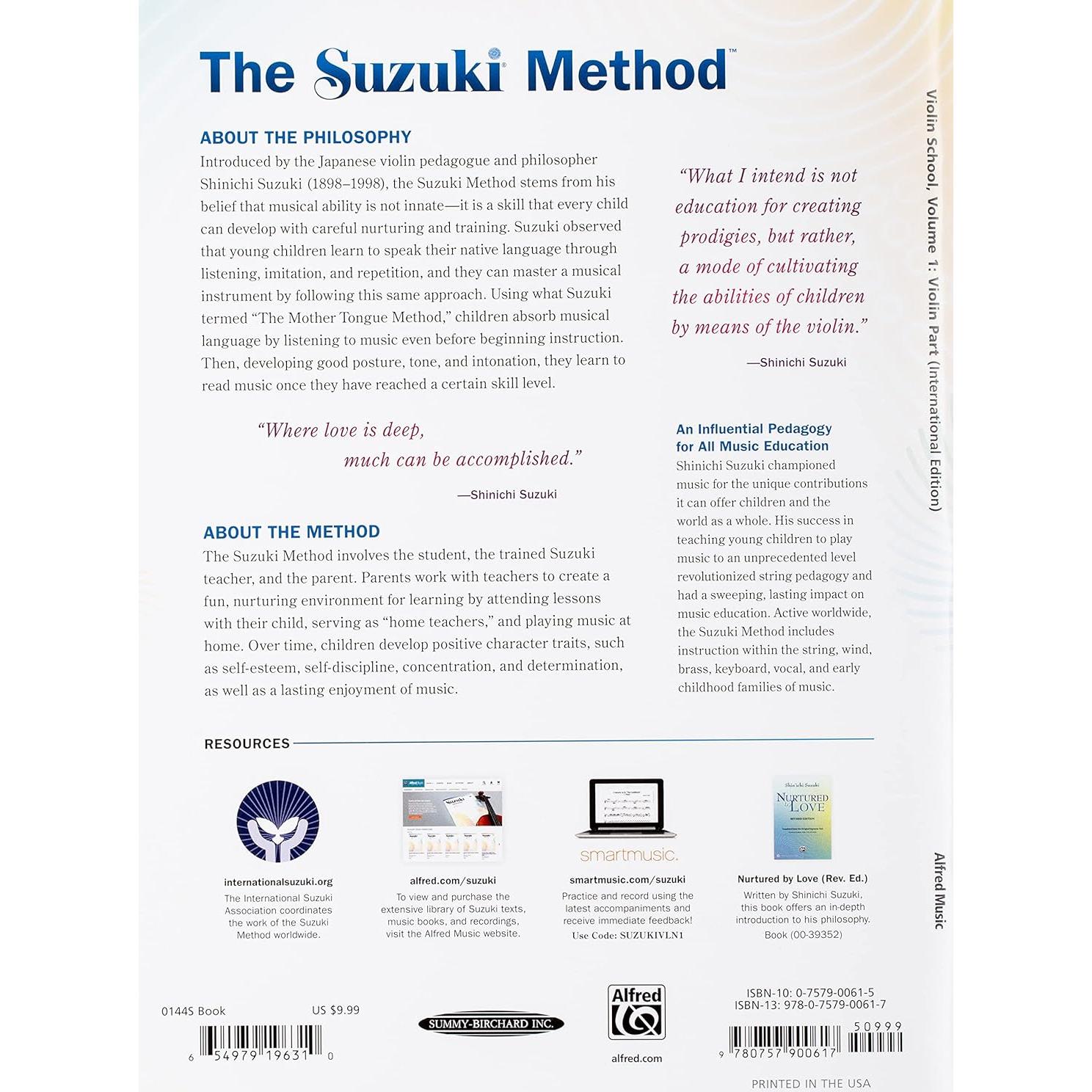 Suzuki Violin School, Vol 1: Violin Part