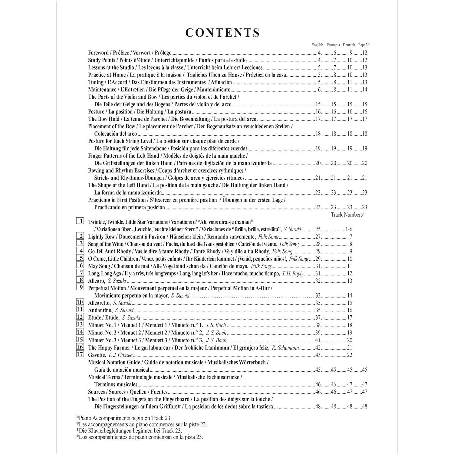 Suzuki Violin School, Vol 1: Violin Part