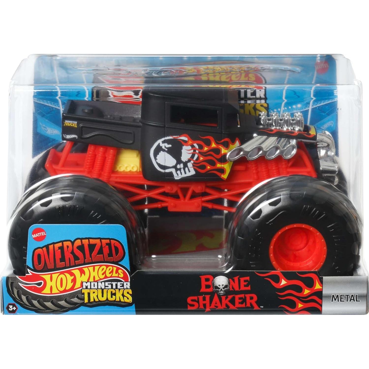 Camión Monstruo Hot Wheels 1:24 Metal Fundido Ruedas Gigantes