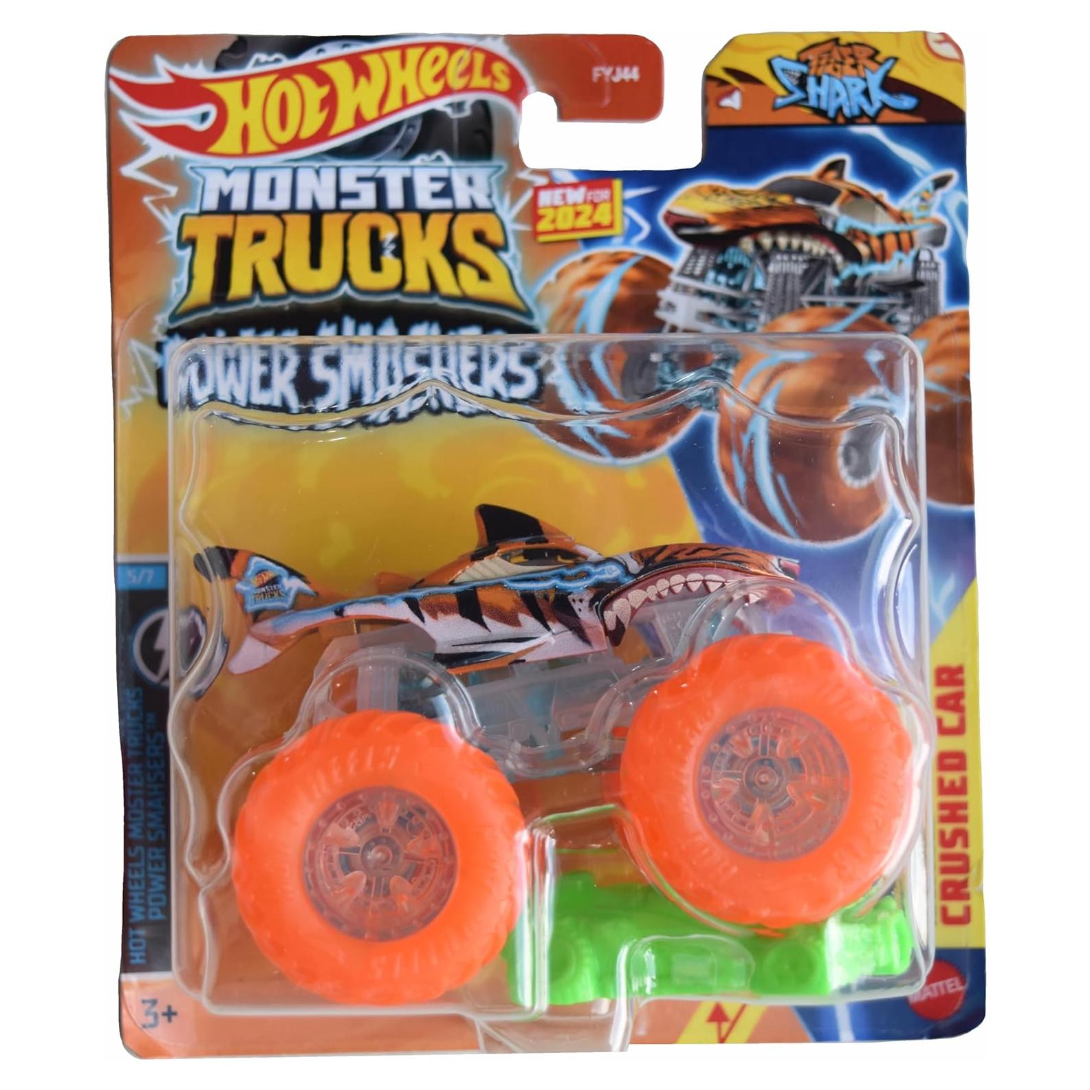 Hot Wheels Monster Trucks Tiger Shark 1:64 Metal Fundido