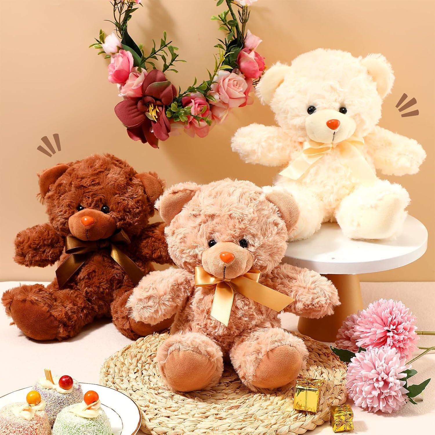 Osos de Peluche Civaner 9 Paquetes 20 cm Color Brillante