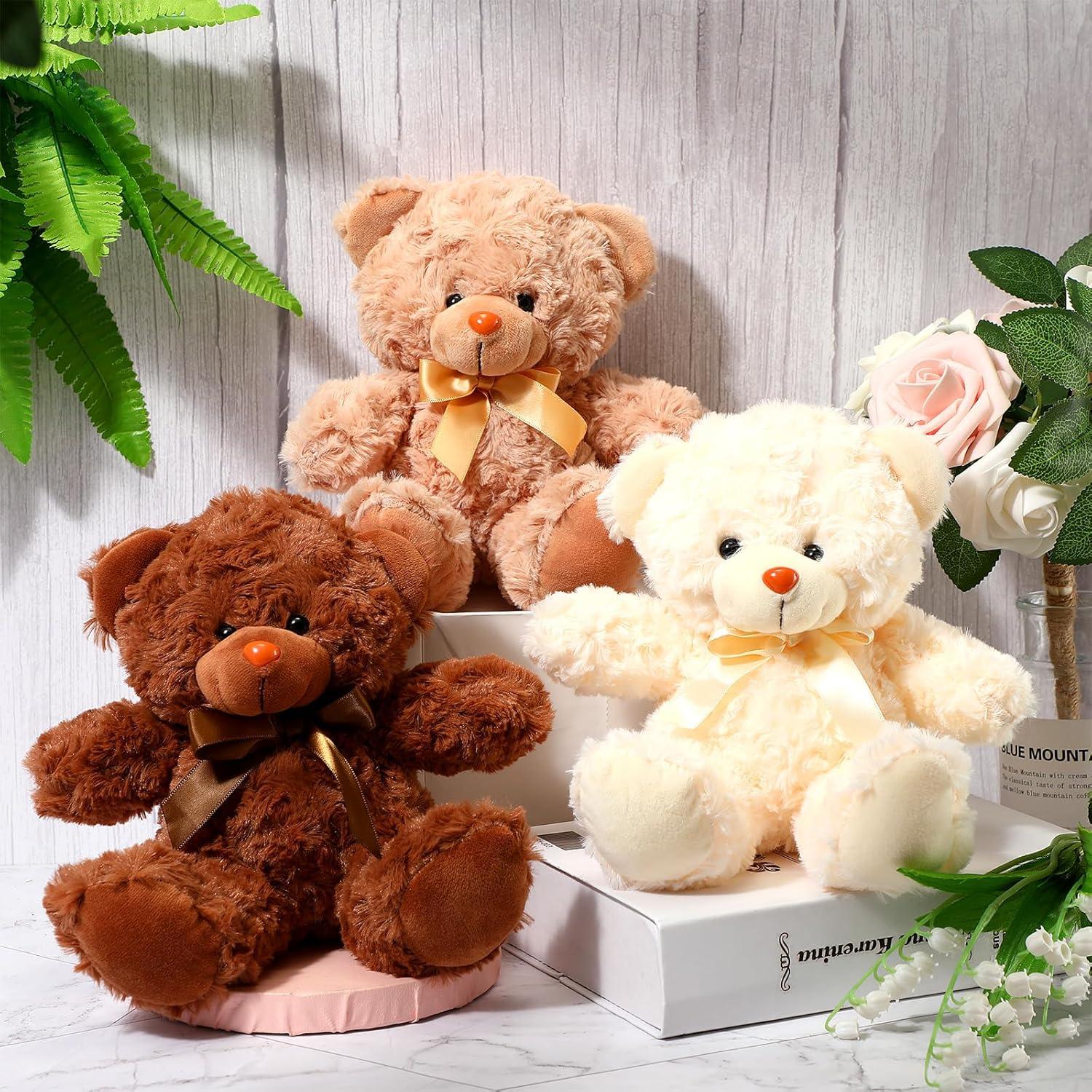 Osos de Peluche Civaner 9 Paquetes 20 cm Color Brillante