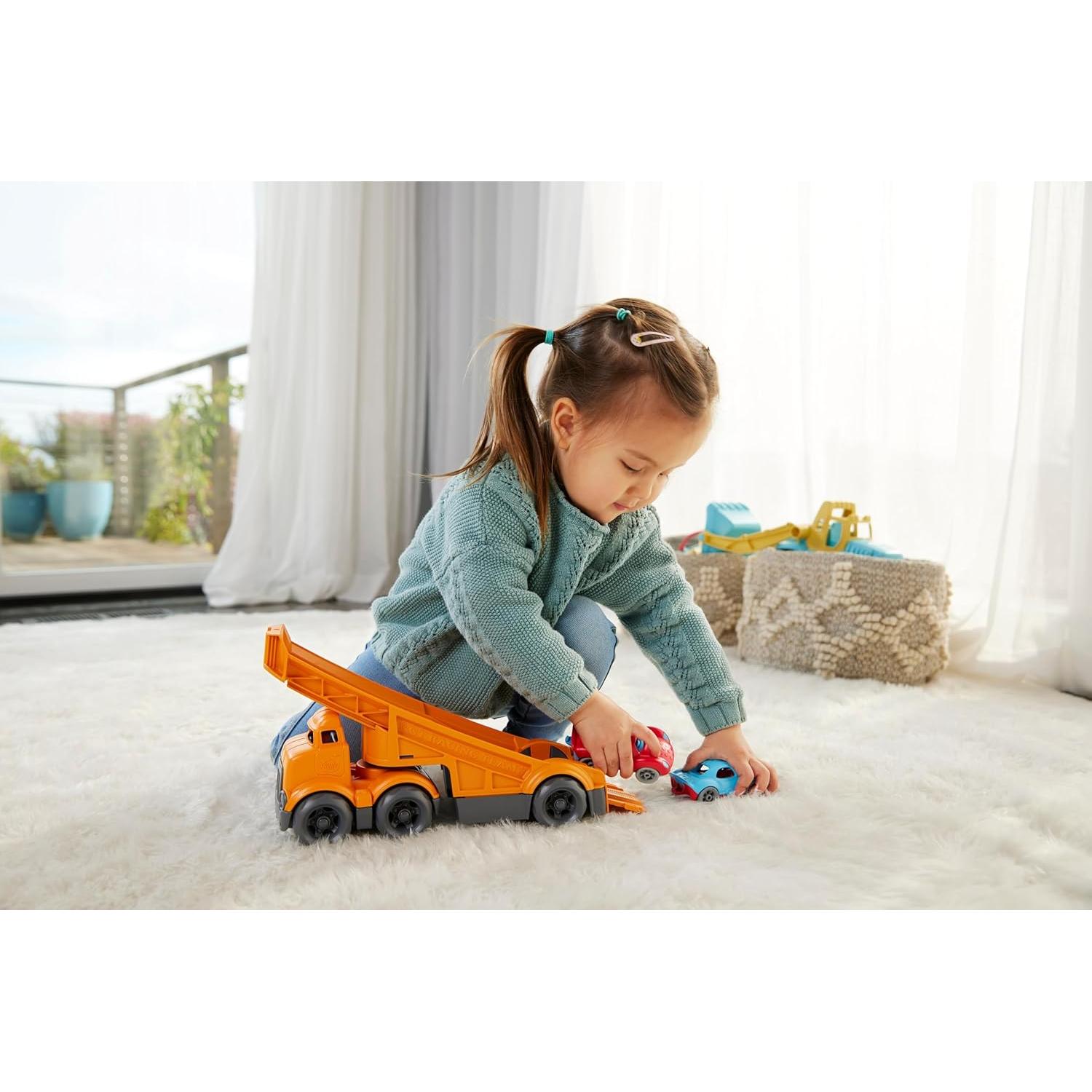 Camión de Carreras Green Toys con 2 Coches - 0.69 kg