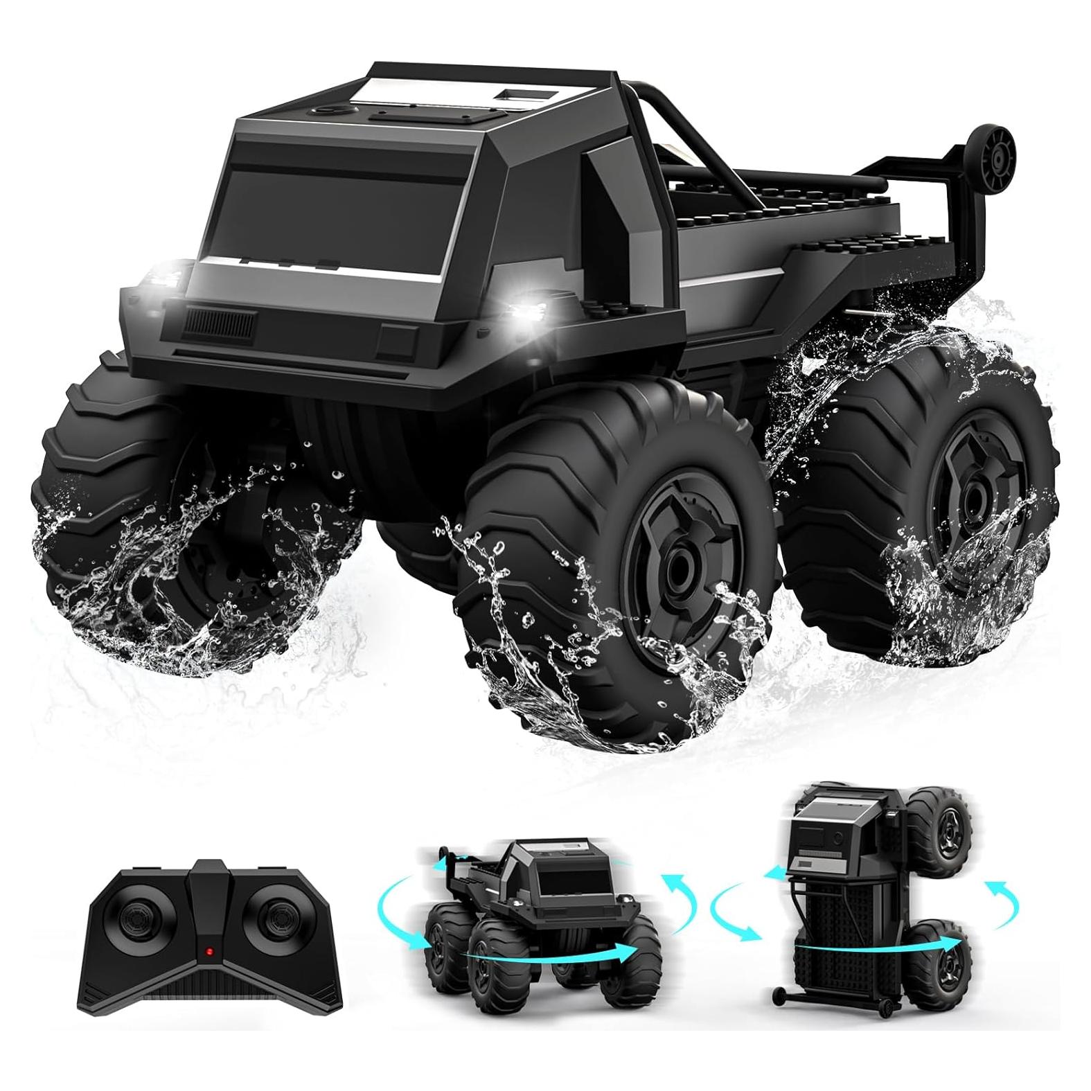 Coche RC Anfibio ACAMMZAR 1:16 4WD Impermeable 60 Minutos