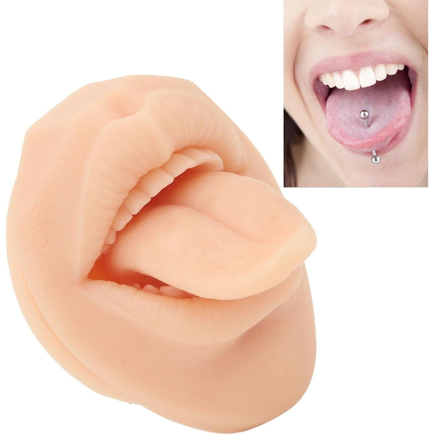 Modelo de Boca y Lengua de Silicona Gernie 77x63mm Reutilizable