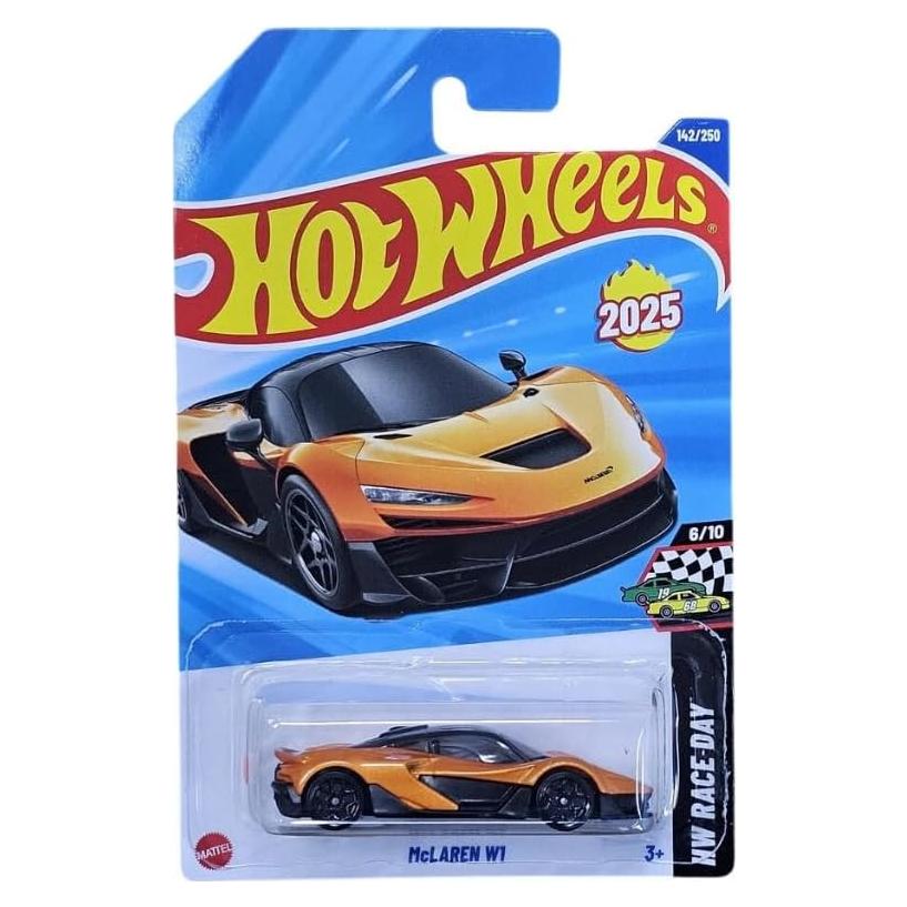 Coche Diecast Hot Wheels McLaren W1 Naranja 1:64 HW Race Day
