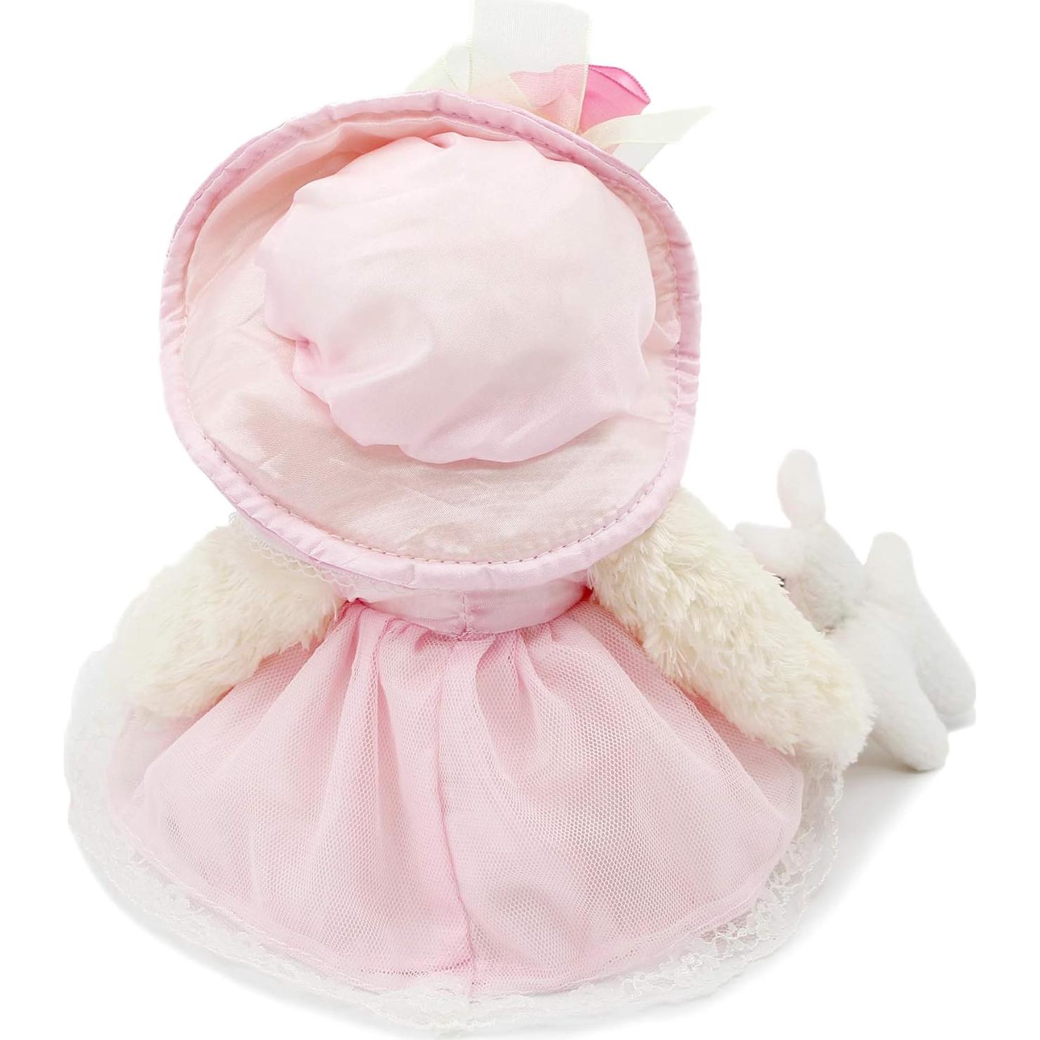 Osito de Peluche Oitscute 25 cm con Vestido Rosa