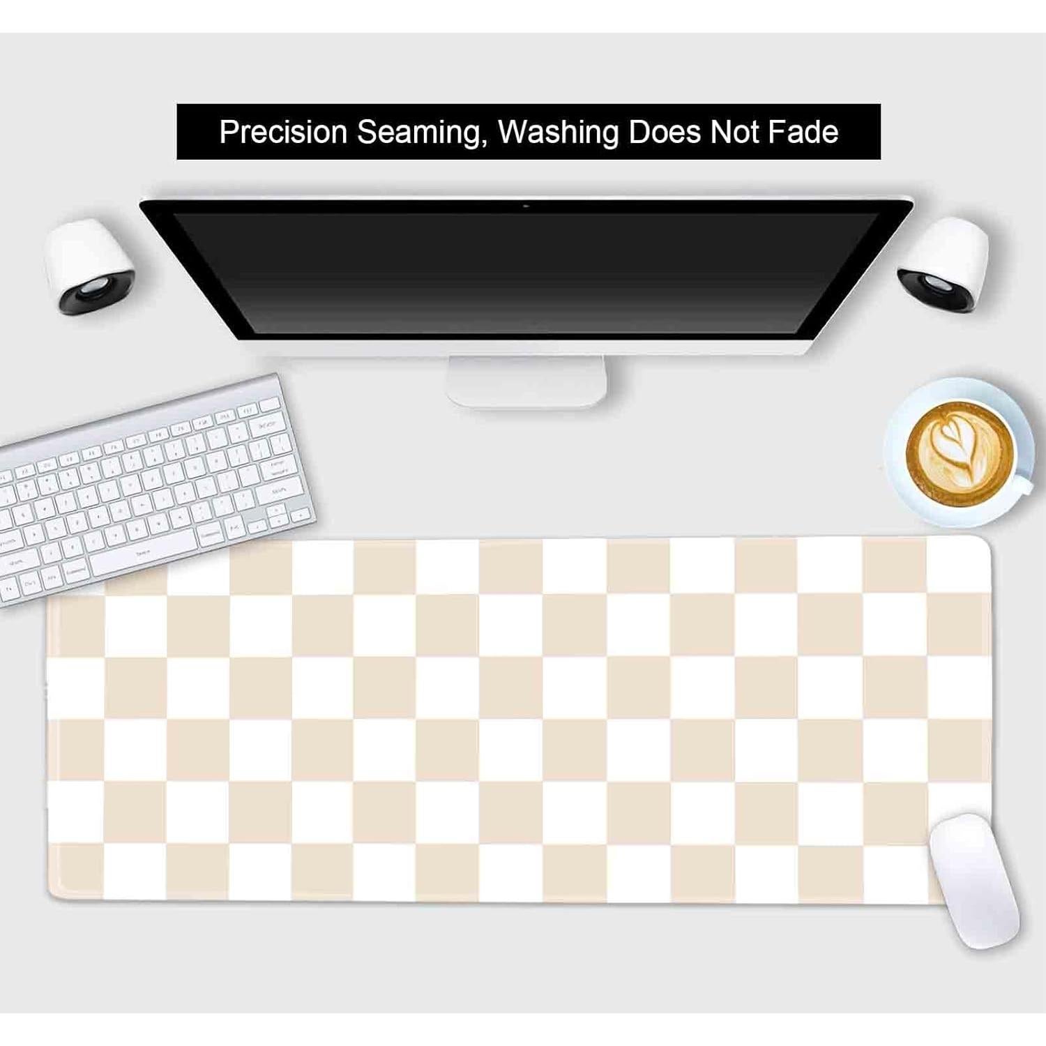 Alfombrilla de escritorio SXCKANG beige arena 800x300mm antideslizante