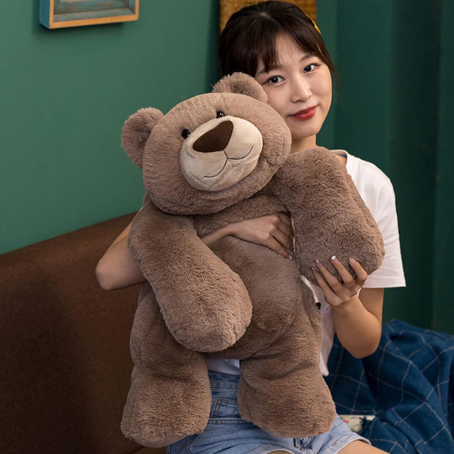 Oso de Peluche con Peso Ronivia 75cm Marrón Suave