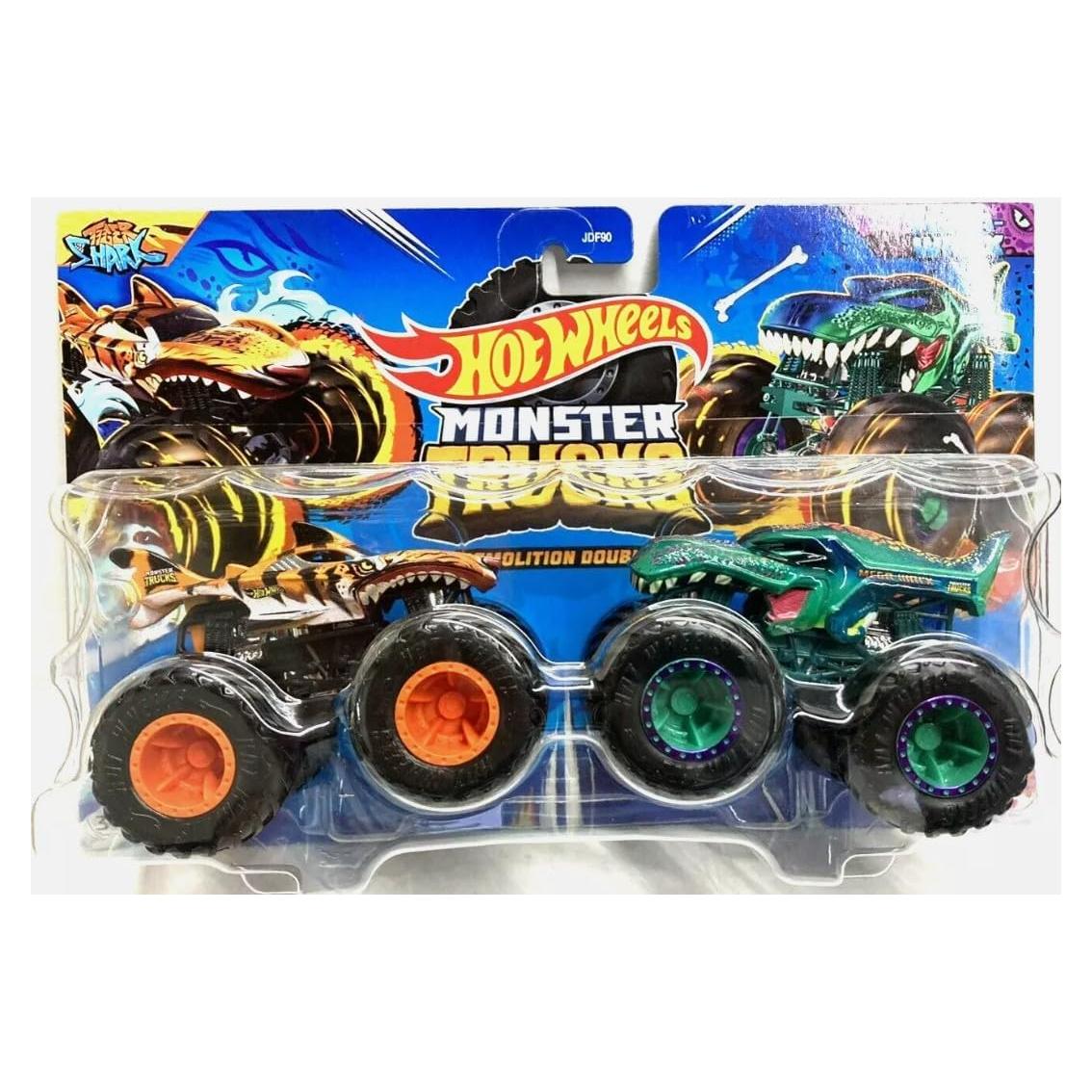Hot Wheels Monster Trucks 2-Pack Duplicados Demolición 1:64