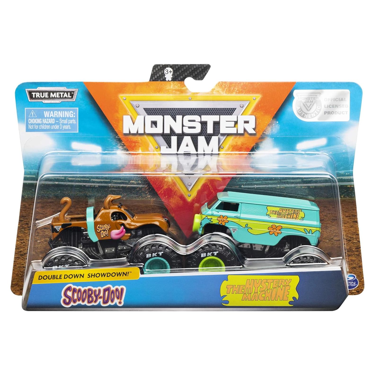Camiones Monstruo Die-Cast Monster Jam Scooby Doo 1:64 - 2 Piezas