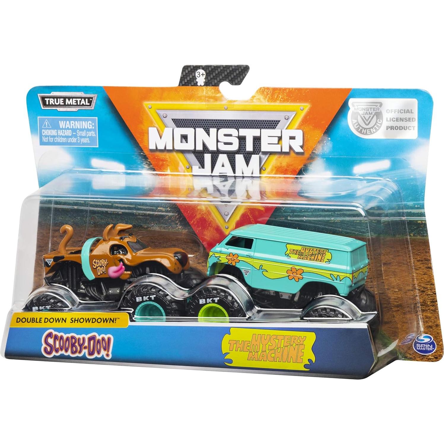 Camiones Monstruo Die-Cast Monster Jam Scooby Doo 1:64 - 2 Piezas