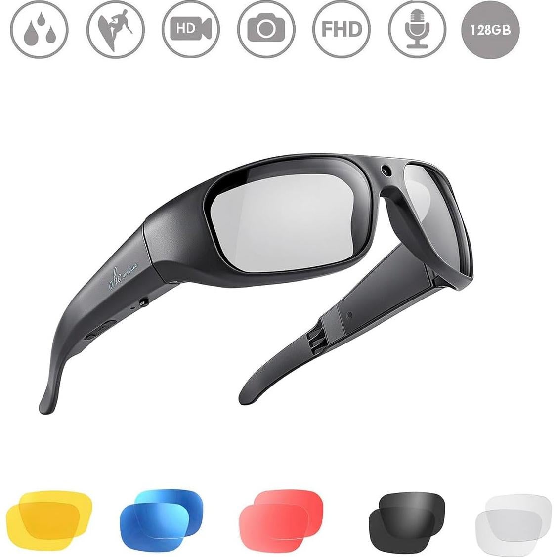 Gafas de Sol Inteligentes OhO 1080P Polarizadas Impermeables