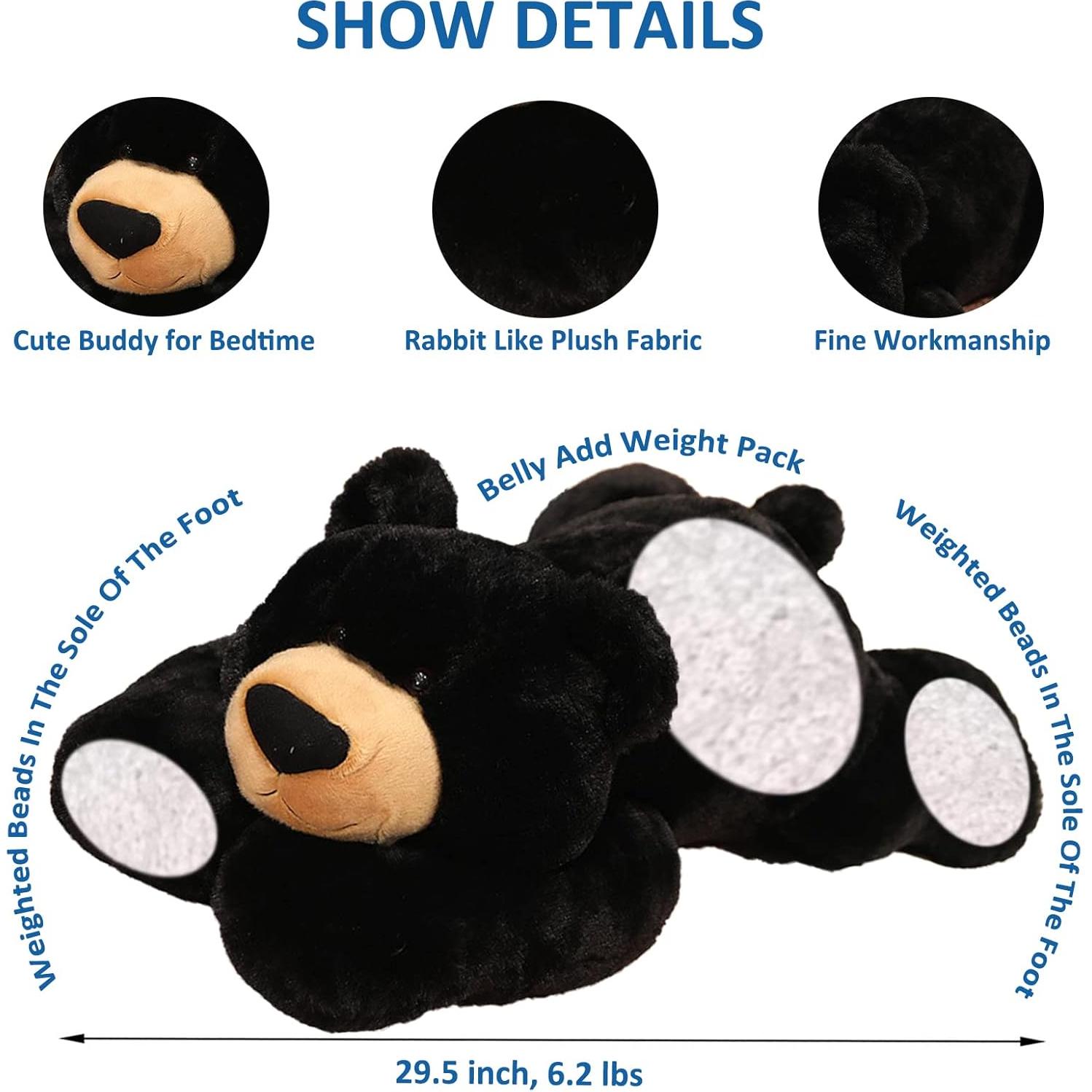 Oso de Peluche con Peso Ronivia 75cm Suave y Lindos