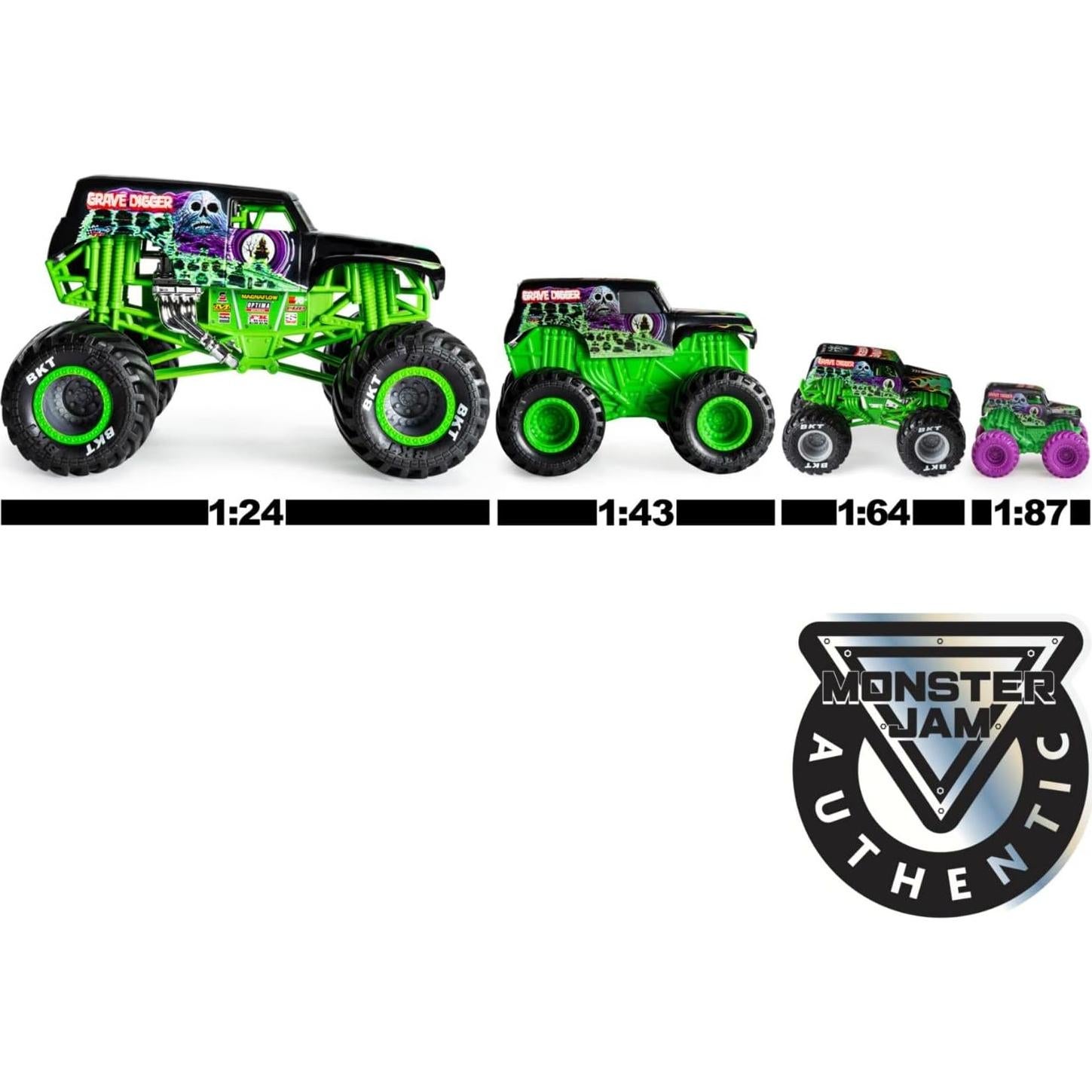 Camión Monster Truck Die-Cast 1:24 Monster Jam Oficial