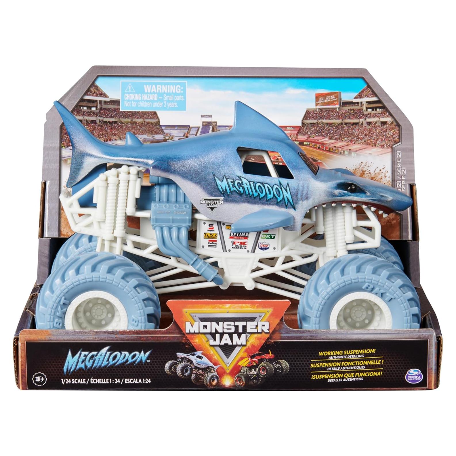 Camión Monster Jam Megalodon Oficial 1:24 Die-Cast