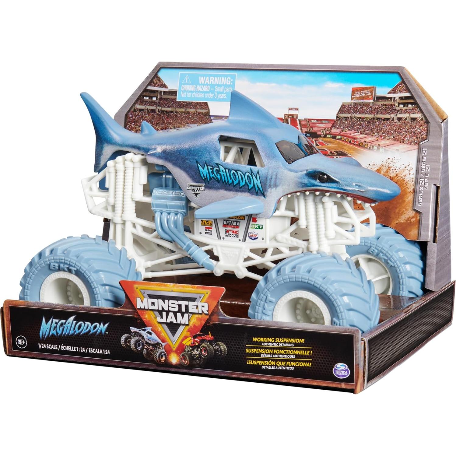 Camión Monster Jam Megalodon Oficial 1:24 Die-Cast