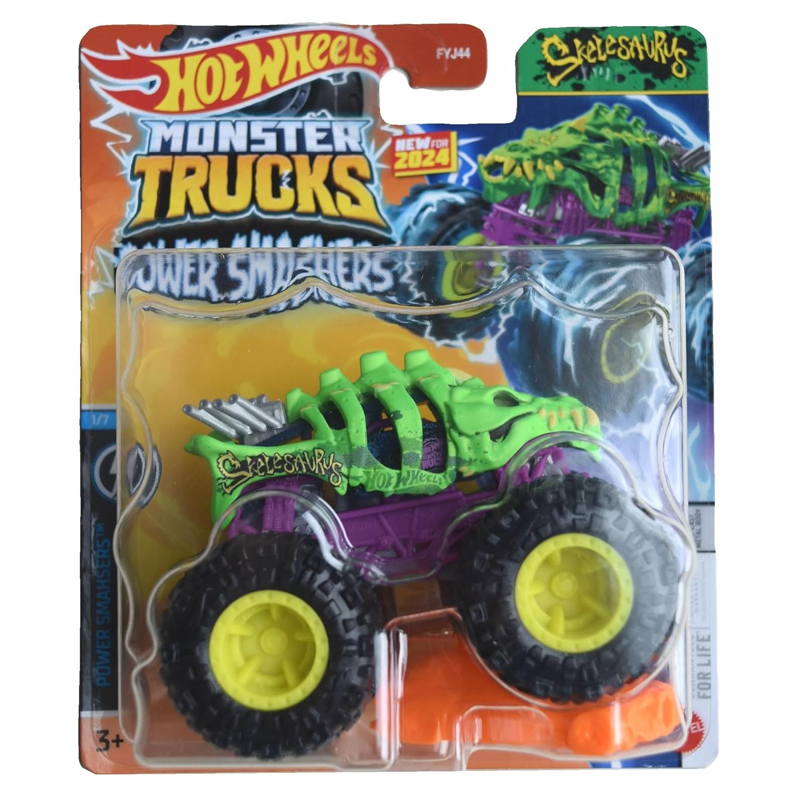 Coche Monster Truck Skelesaurus Mattel 1:64 Escala 2023