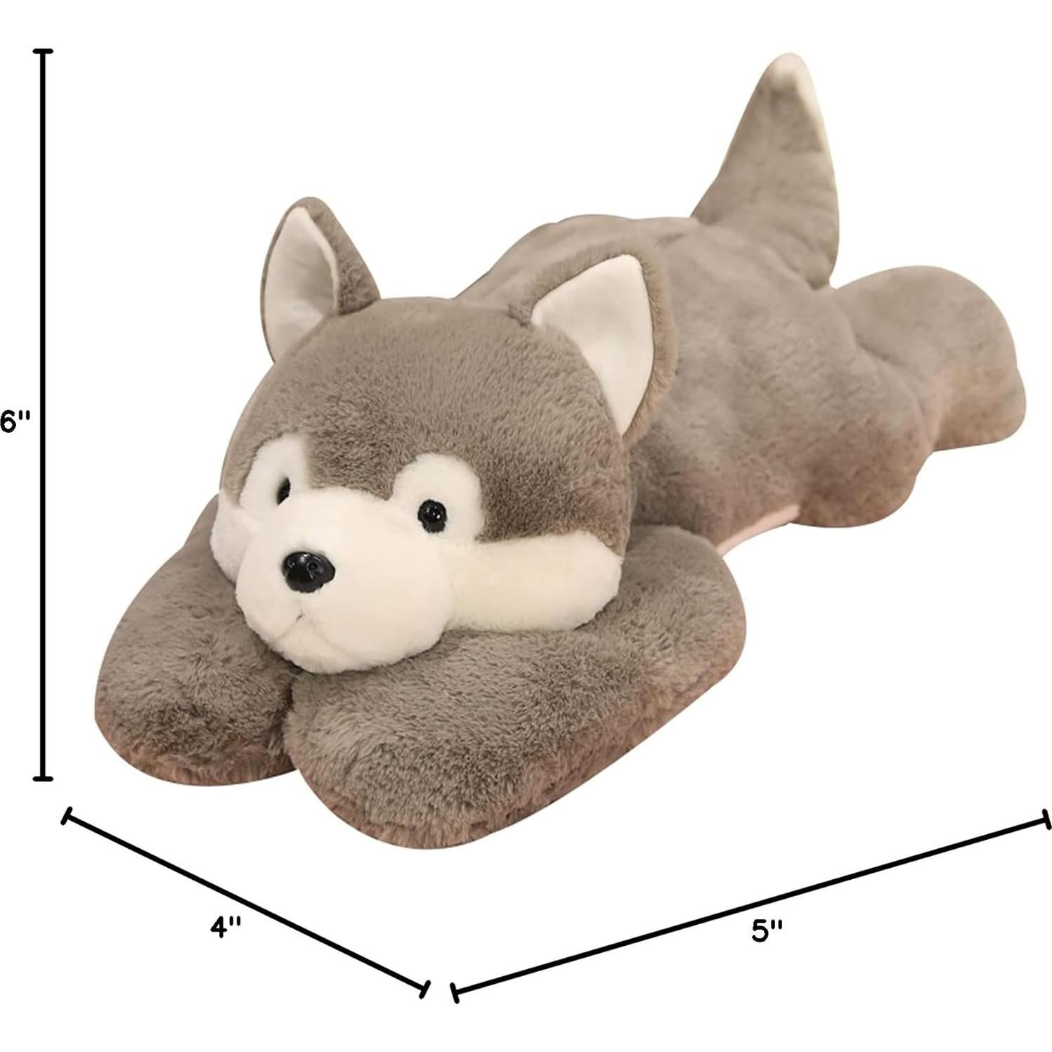 Juguete de Peluche Husky con Peso 50cm Ronivia