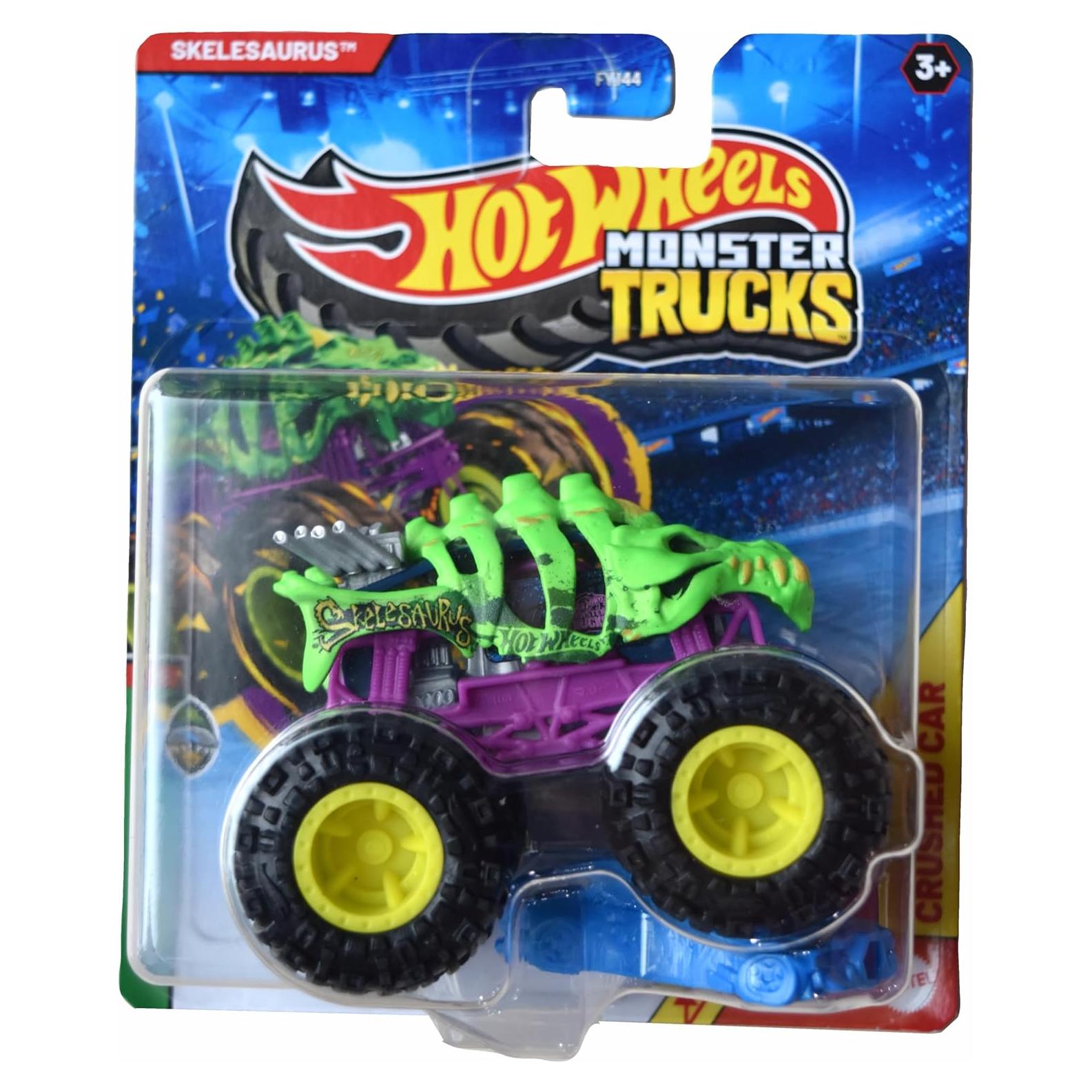Hot Wheels Monster Trucks Skelesaurus 1:64 Mattel