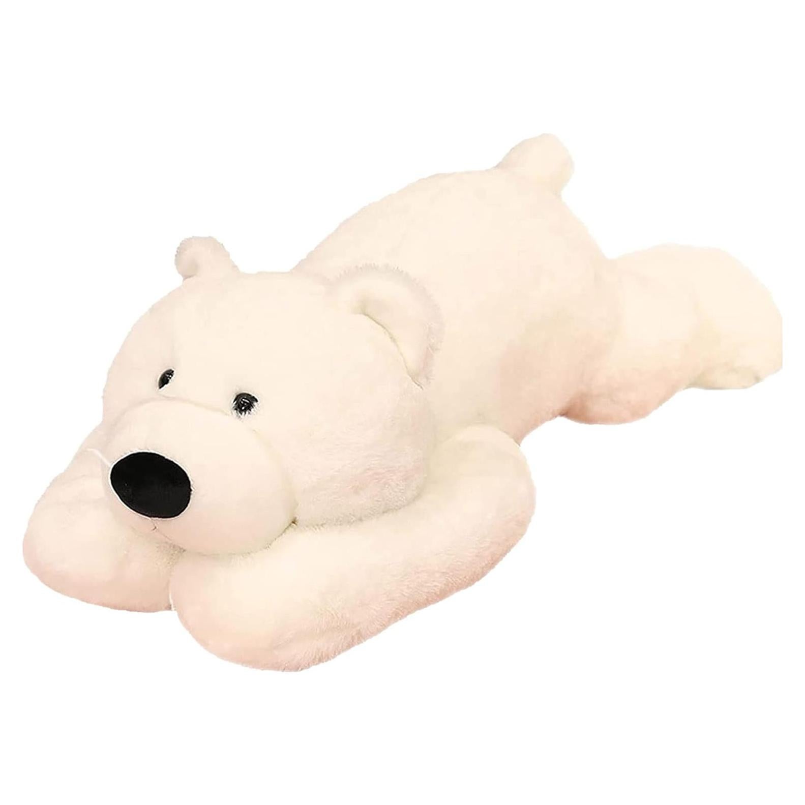 Oso de Peluche con Peso Ronivia 30cm Blanco Suave