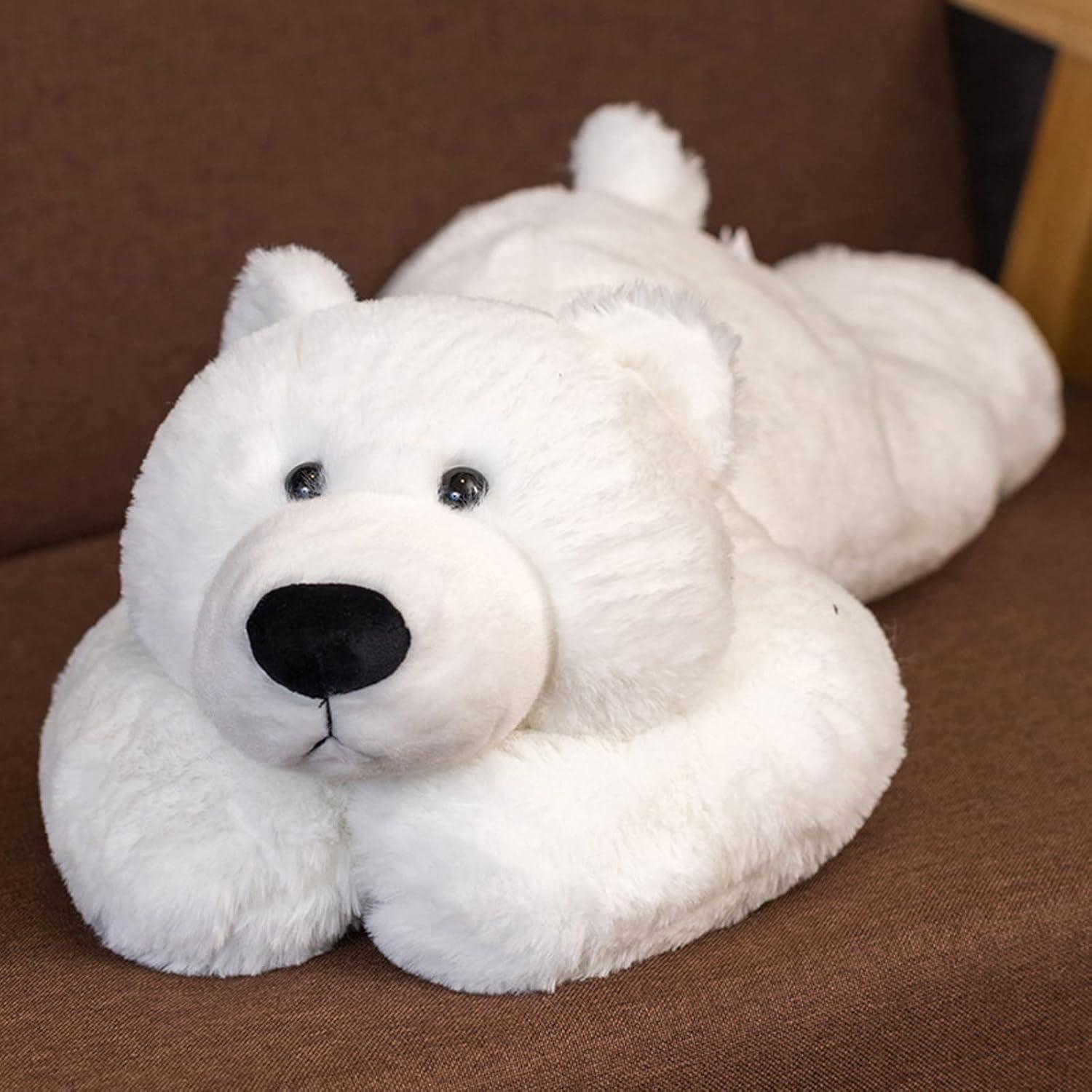 Oso de Peluche con Peso Ronivia 30cm Blanco Suave