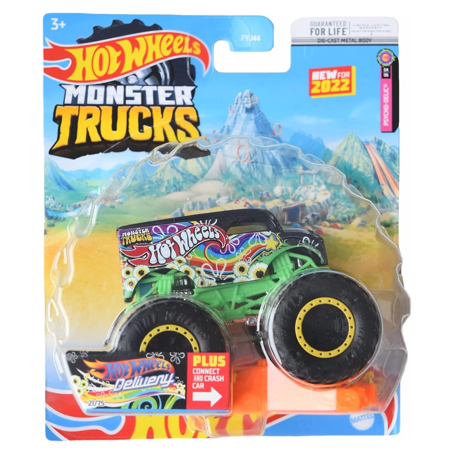 Hot Wheels Monster Trucks Conectar y Chocar 21/75 Escala 1:64