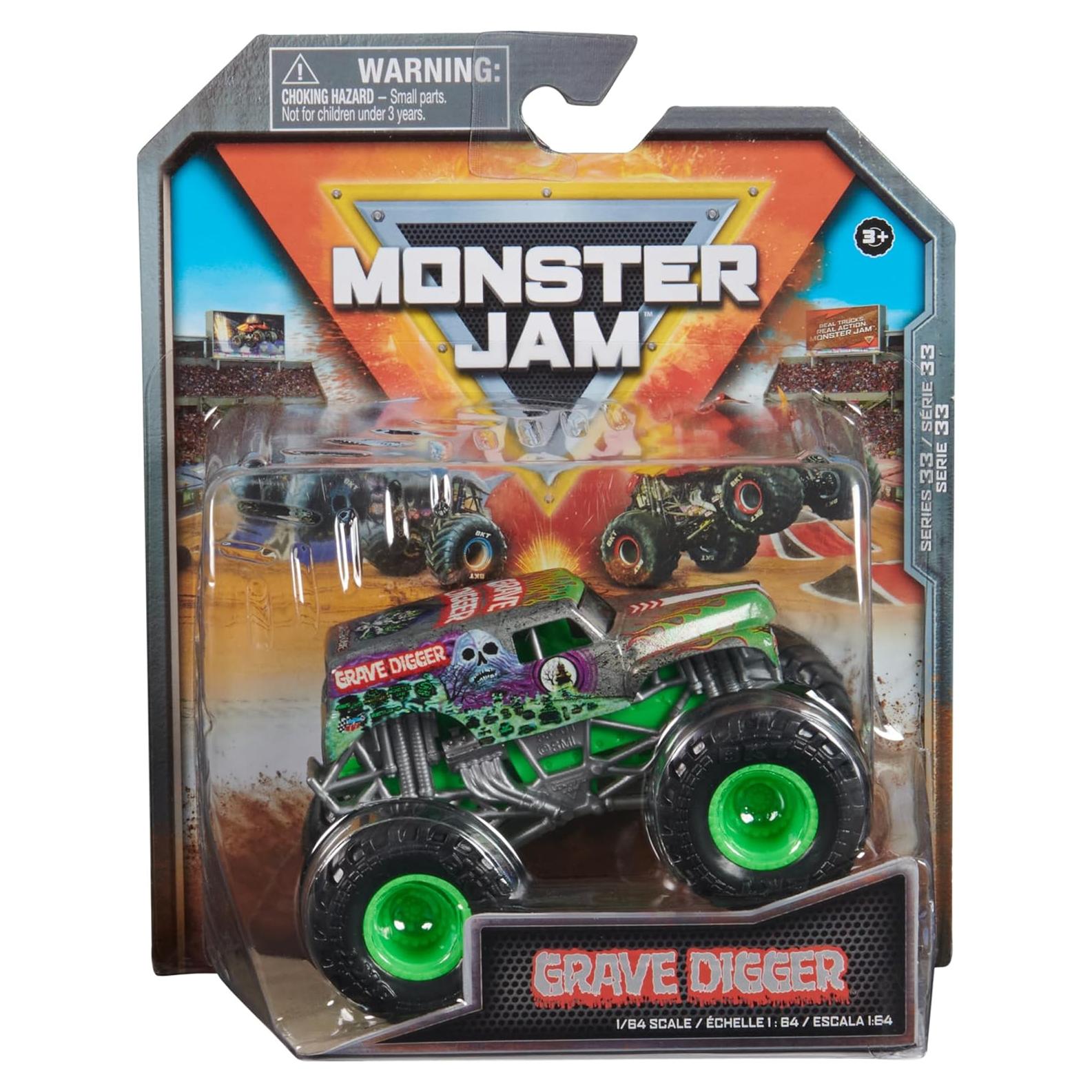 Camión Monstruo Grave Digger Spin Master 1:64 para Niños