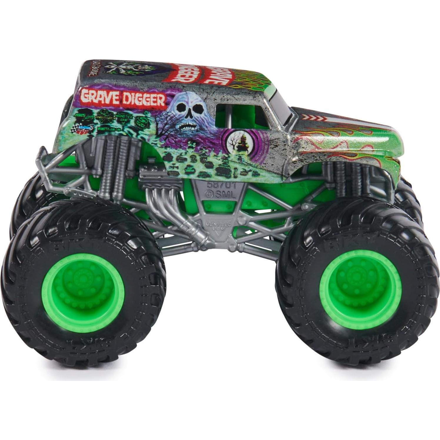 Camión Monstruo Grave Digger Spin Master 1:64 para Niños