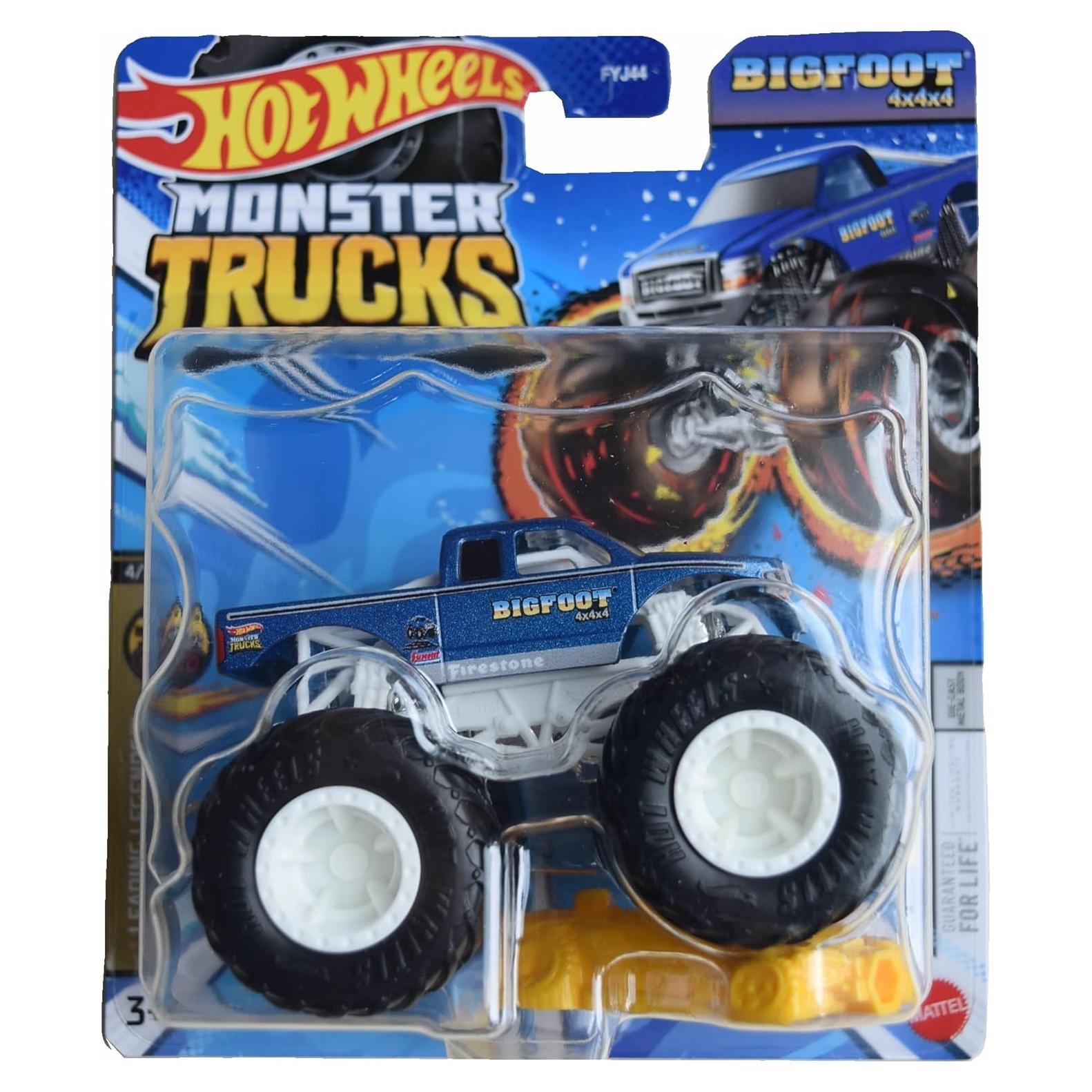 Hot Wheels Monster Truck Bigfoot 1:64 Mattel - Coche de Metal