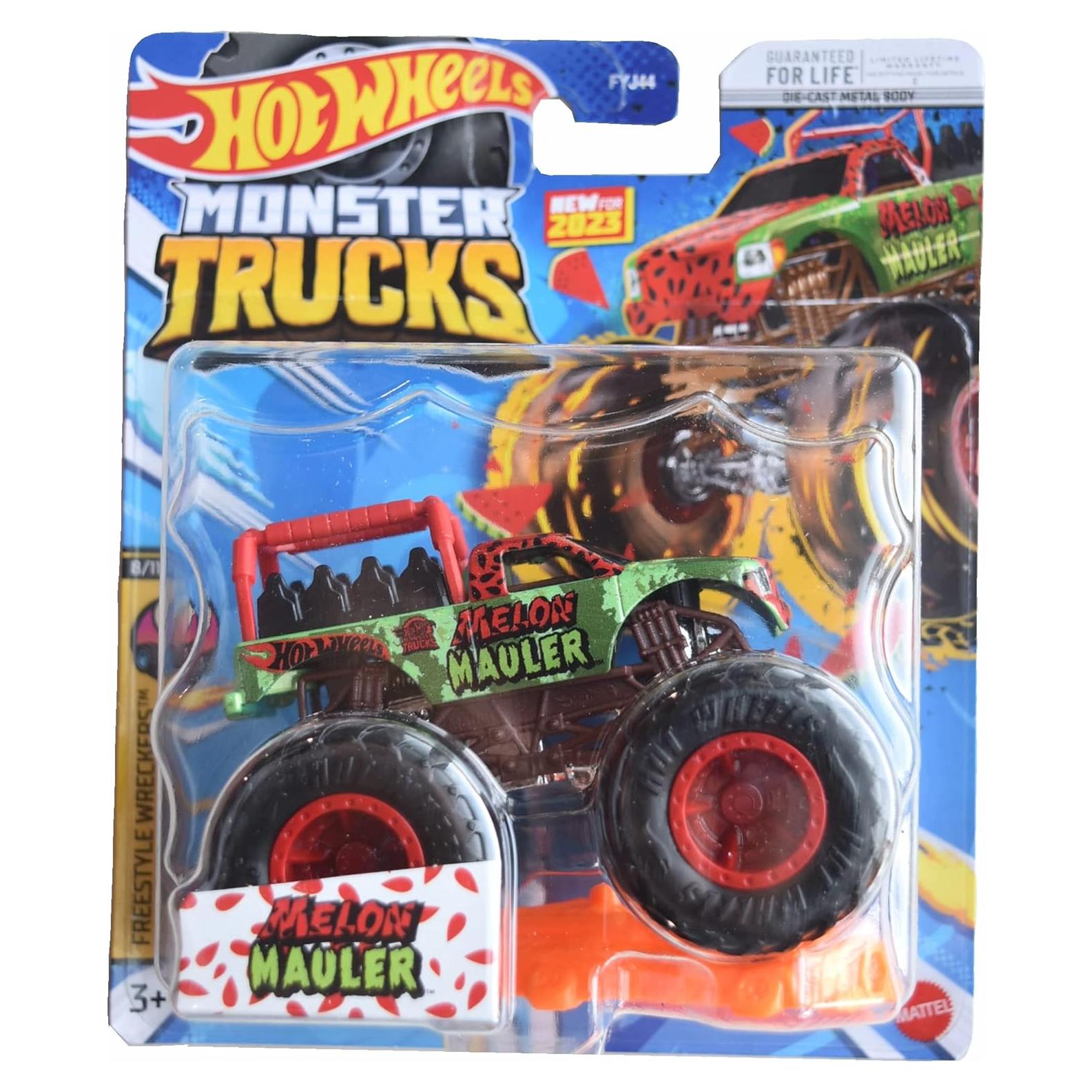 Hot Wheels Monster Trucks Melon Mauler 1:64 - Camión de Metal
