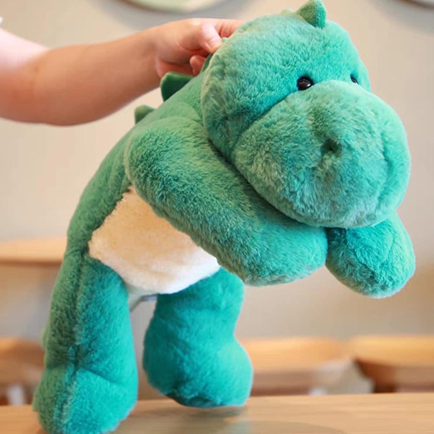 Peluche Dinosaurio Verde Ronivia 50cm Suave y Pesado