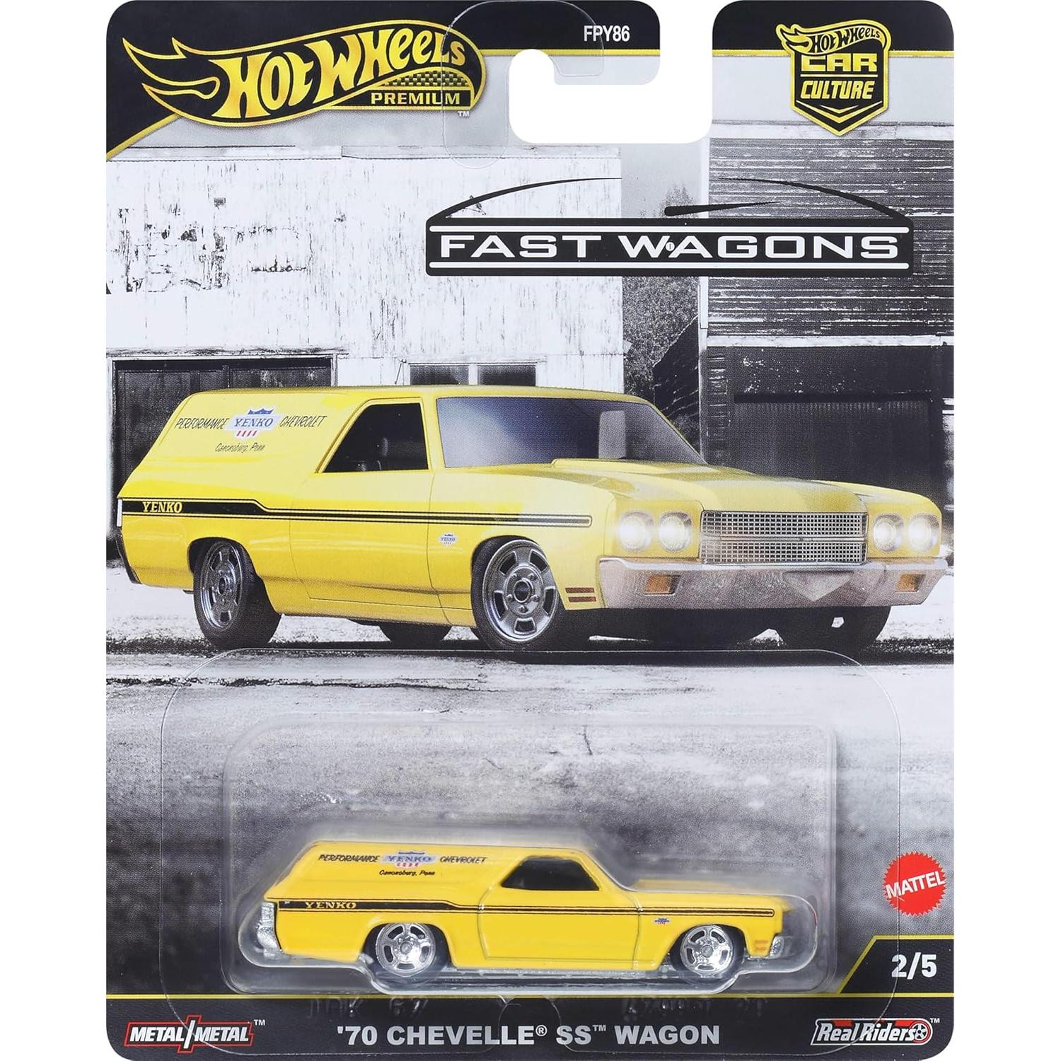 Coche de Juguete Hot Wheels Premium '70 Chevelle SS Wagon 1:64