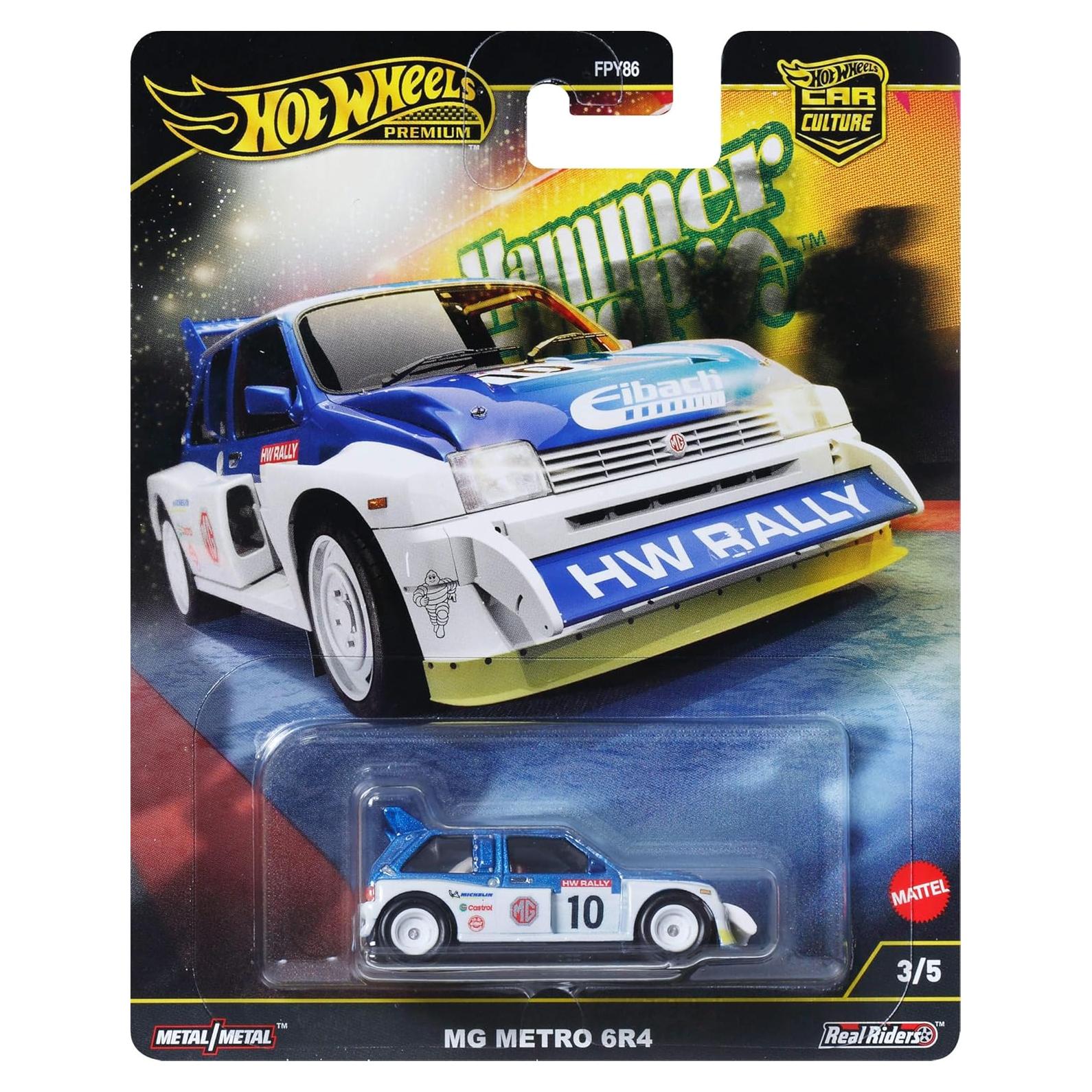 Hot Wheels Premium Car Culture Coche Coleccionable '86 MG Metro 6R4 1:64