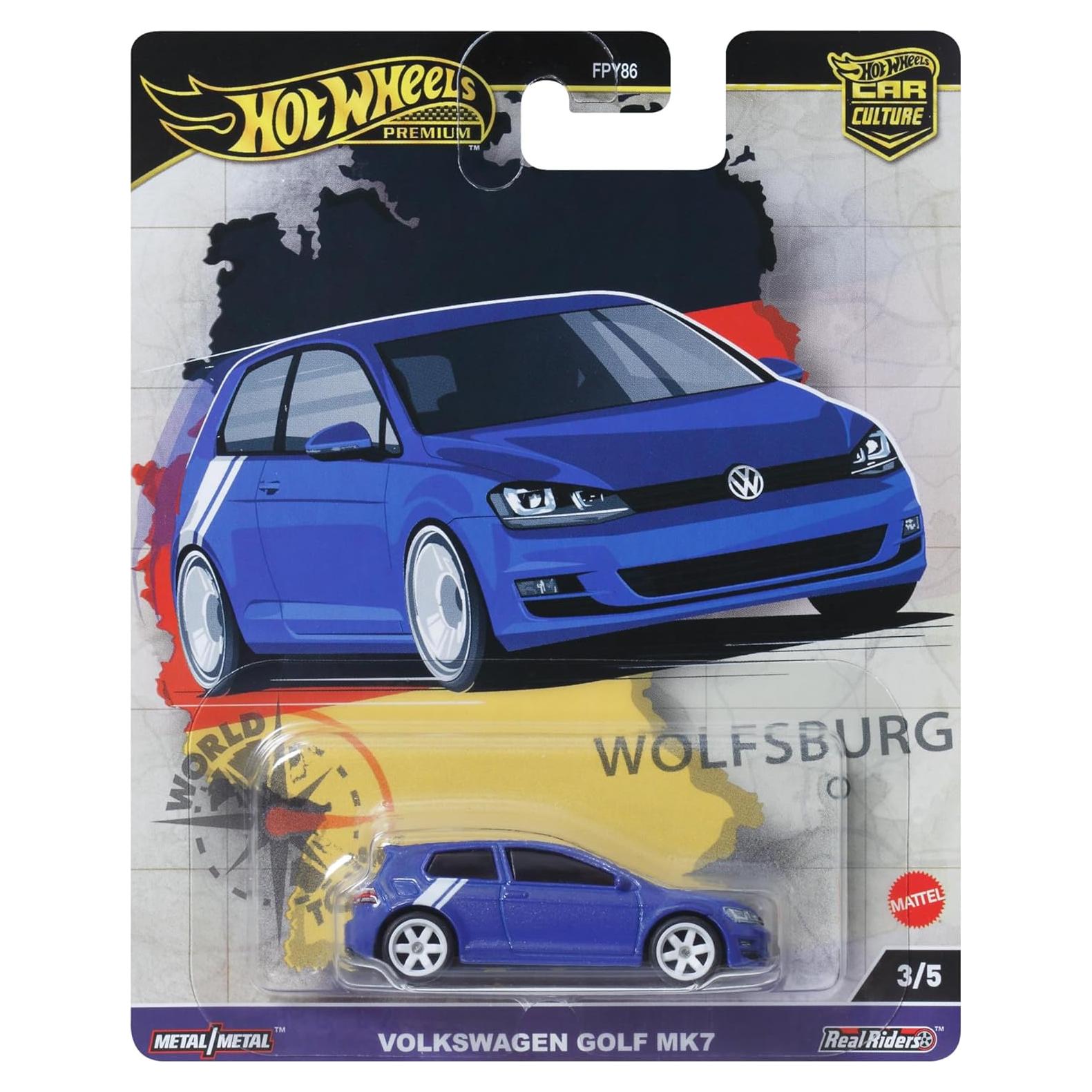Coche de Juguete Hot Wheels Premium Volkswagen Golf Mk 7 1:64