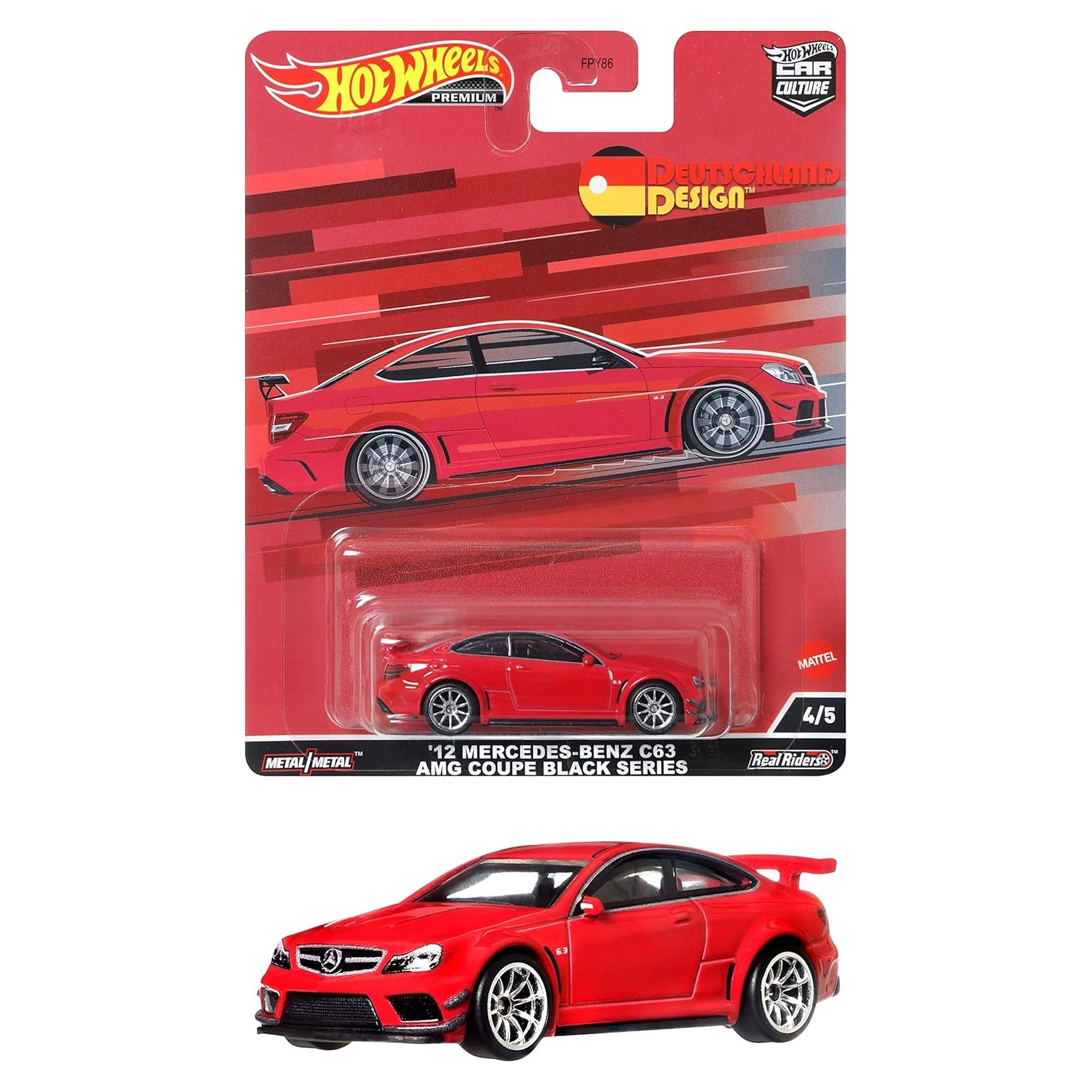 Hot Wheels C63 AMG Coupe Black Series 1:64 Metal a Escala