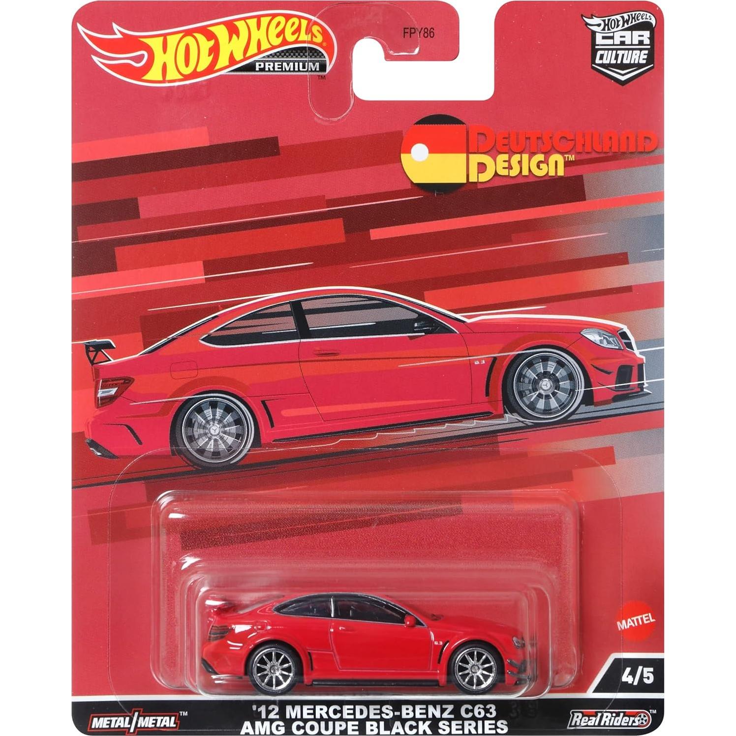 Hot Wheels C63 AMG Coupe Black Series 1:64 Metal a Escala