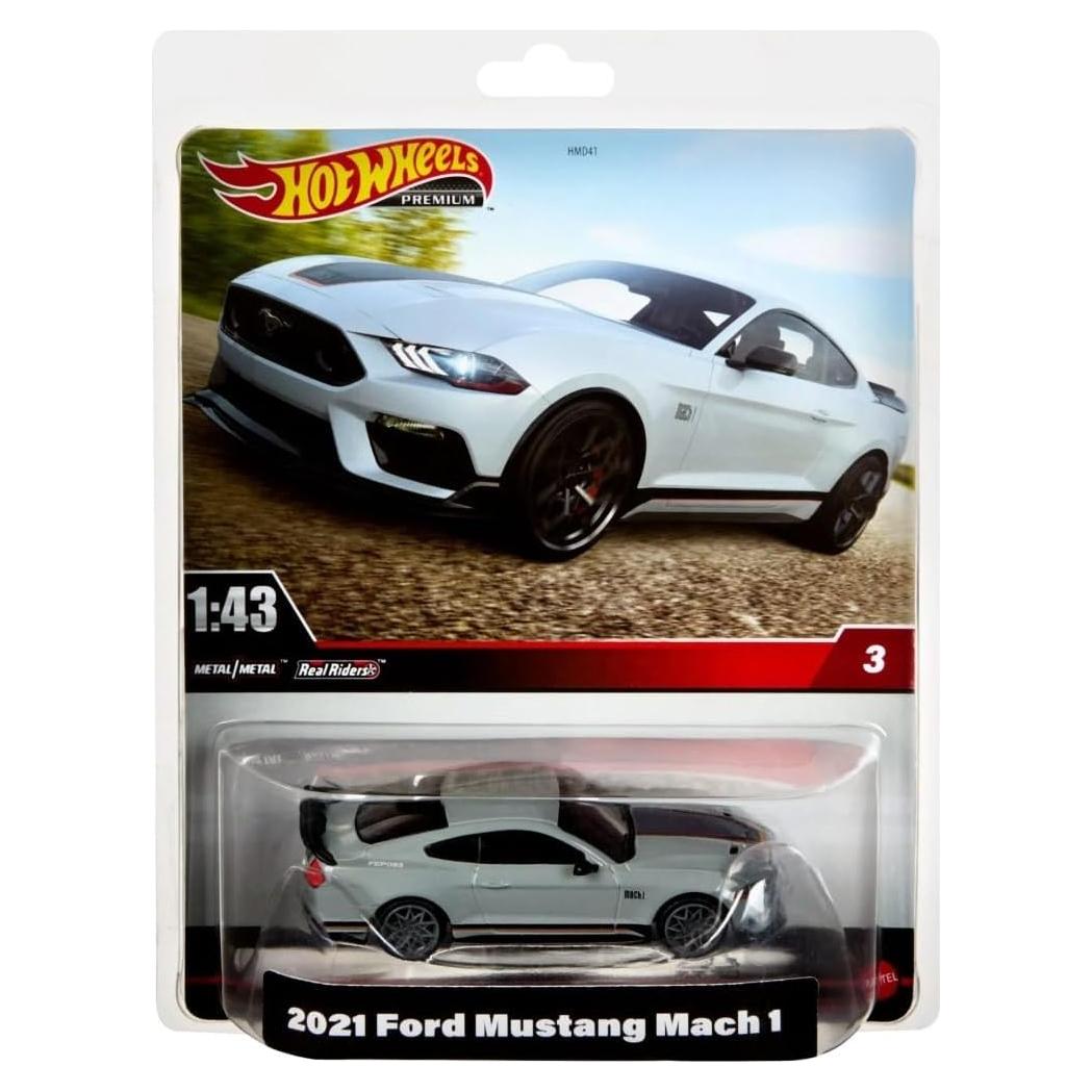 Hot Wheels Ford Mustang Mach 1 1:43 Premium Gris