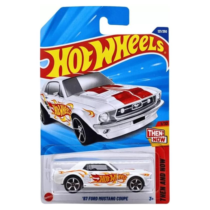 Hot Wheels '67 Ford Mustang Coupe Blanco 1:64 Diecast