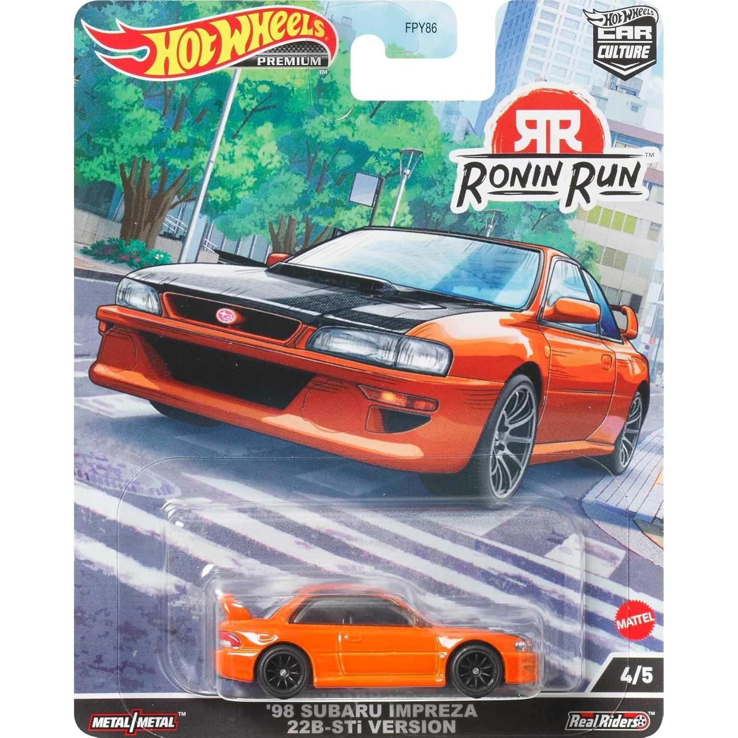 Hot Wheels Subaru WRX Sti 22B 1:64 Circuit Legends Premium