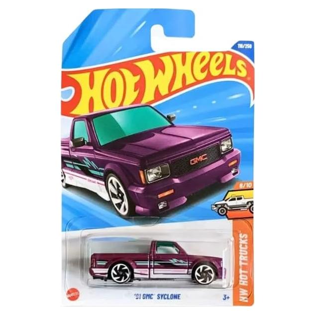 Hot Wheels GMC Syclone 1991 Diecast 1:64 Púrpura