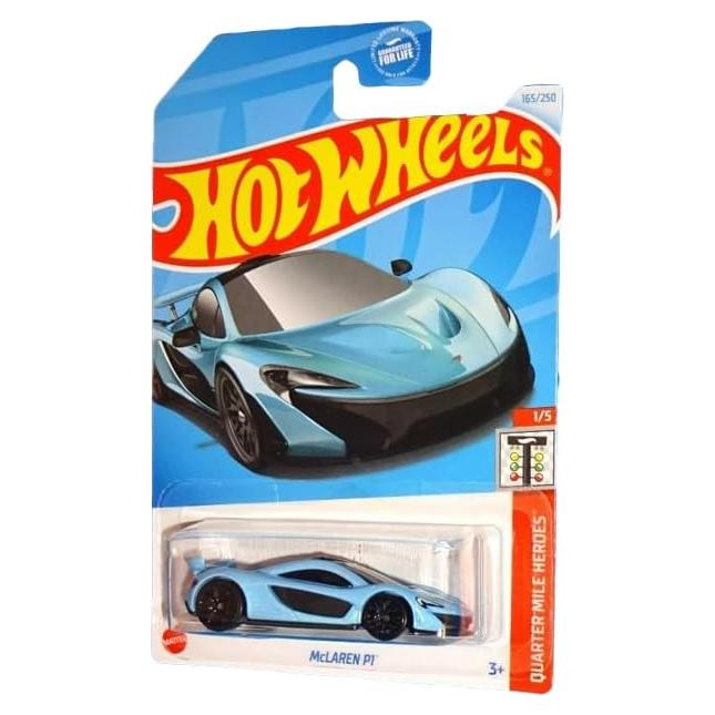 Hot Wheels McLaren P1 Azul Claro 1/5 Escala Coleccionable