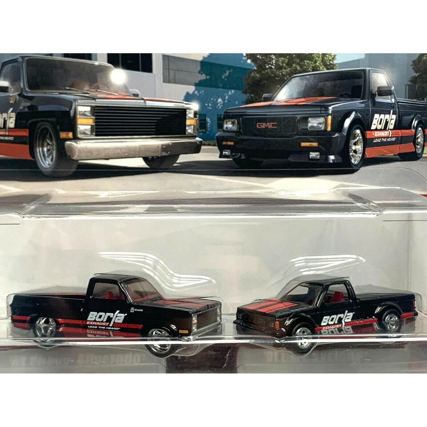 Hot Wheels Paquete Premium 2 Autos '83 Chevy Silverado y '91 Syclone 1:64