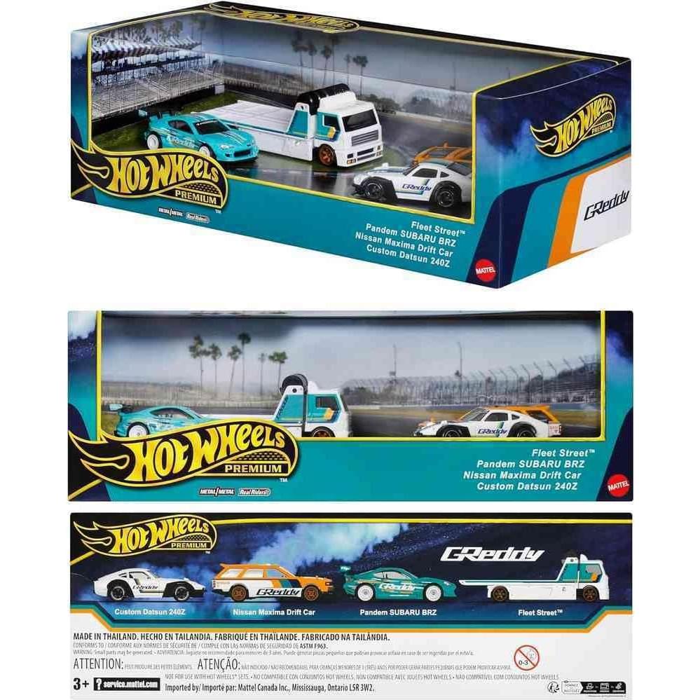 Hot Wheels Premium Conjunto 4 Vehículos Datsun 1:64 Mattel
