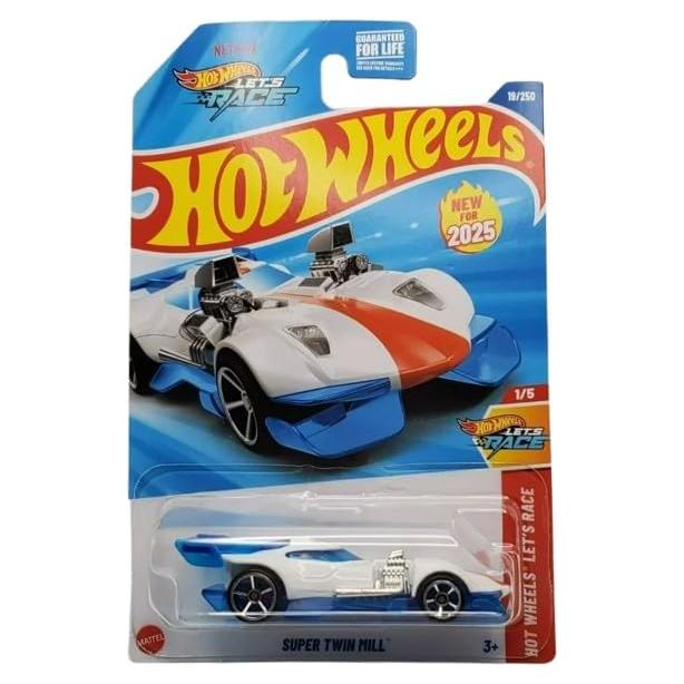 Hot Wheels Super Twin Mill Blanco 1/5 Coleccionable 2025