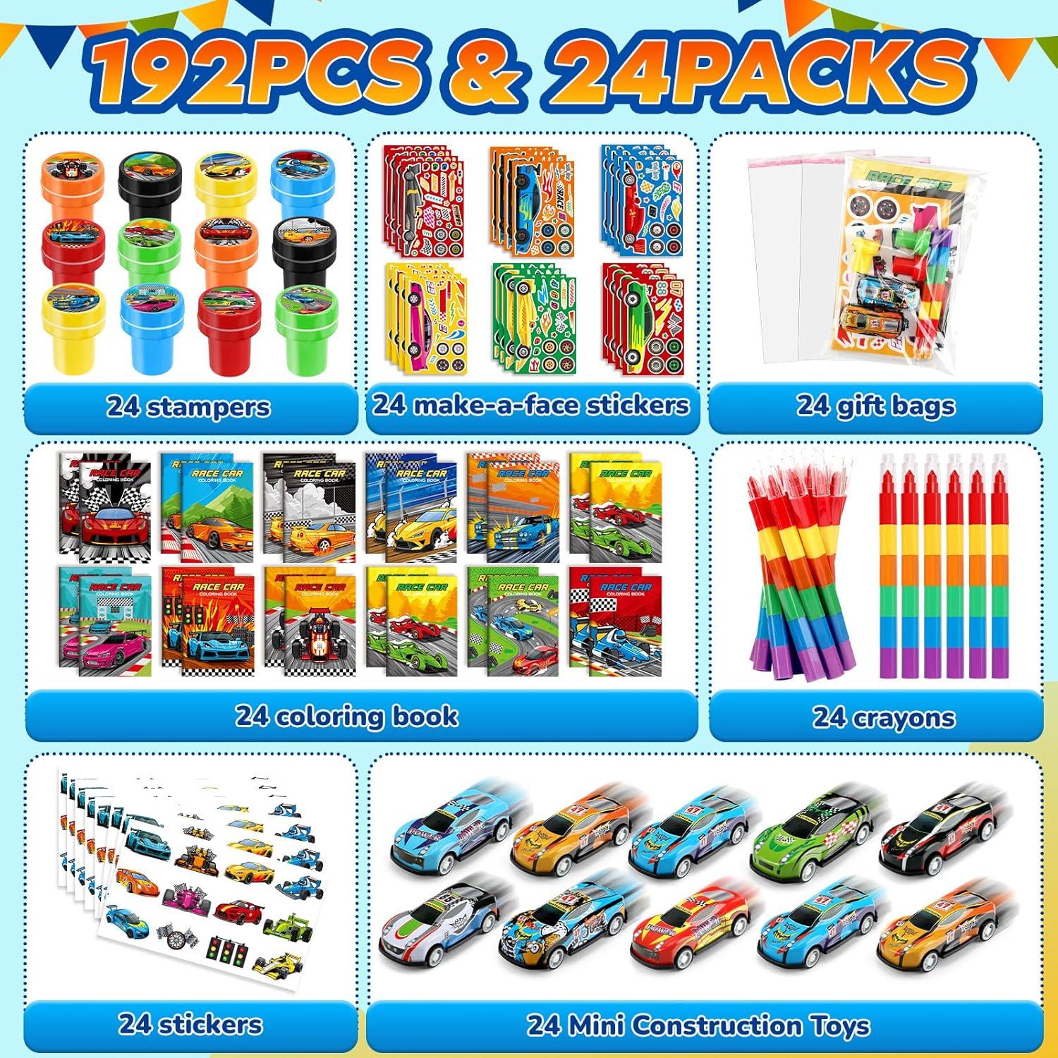 Set de Fiesta de Autos de Carreras BenLouis 168 Piezas